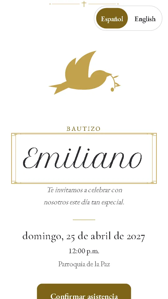 Blanco y dorado