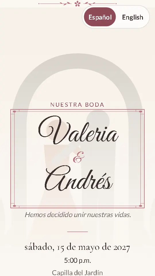 La primera pantalla de Jardín en rosa